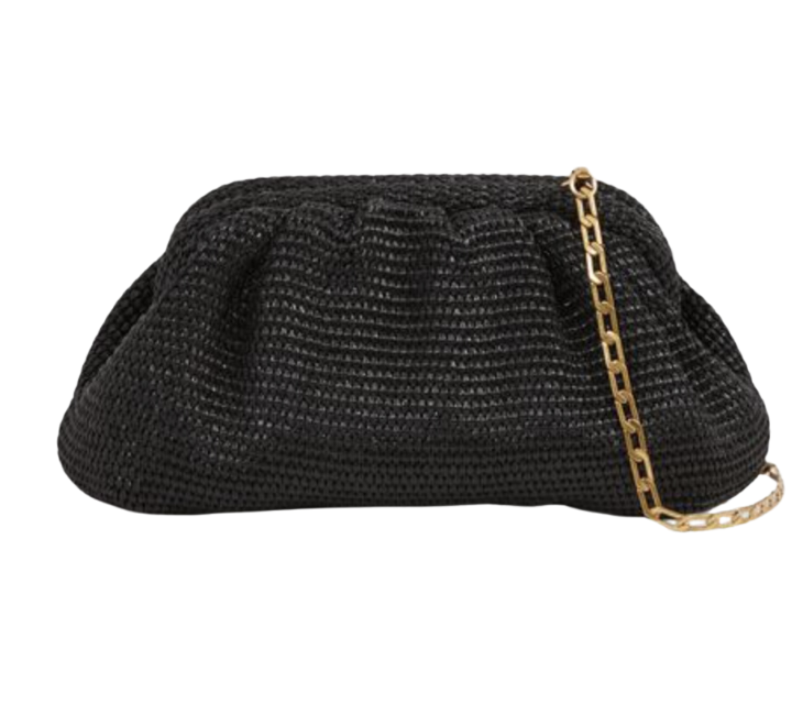 Gia Raffia Clutch